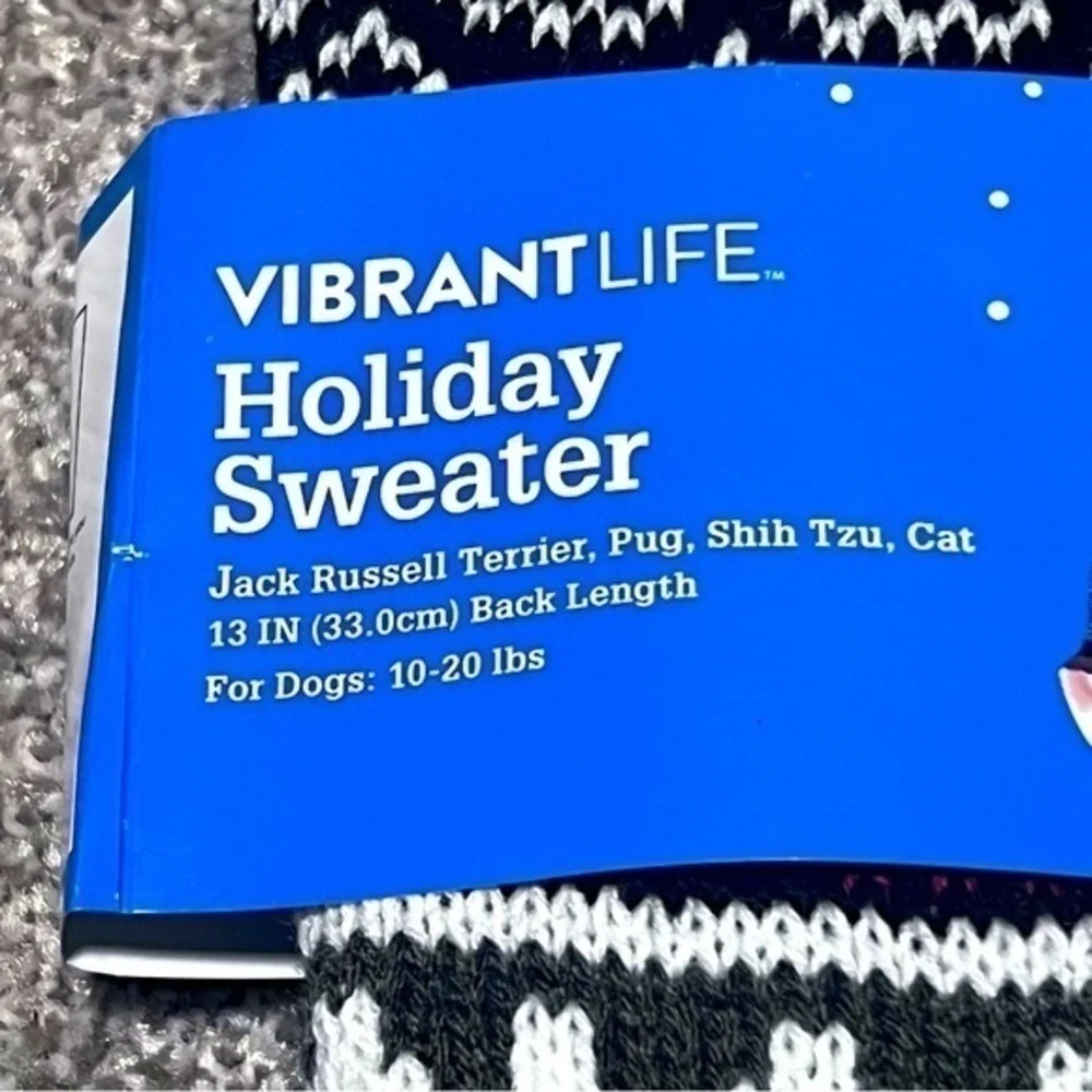 💚NWT Vibrant Life Holiday dog sweater size small
